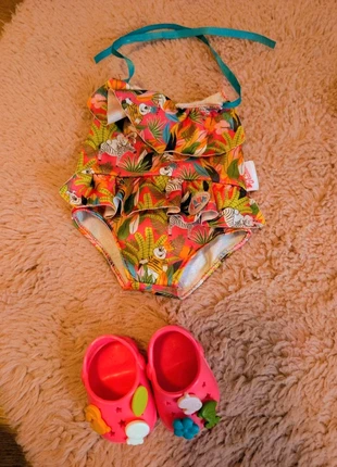 Baby Born Badeanzug mit Badeschuhe pink, brand: Zapf Creation, condizioni: Ottime, taglia: 6 anni / 116 cm, €5.00, €5.95 include la Protezione acquisti