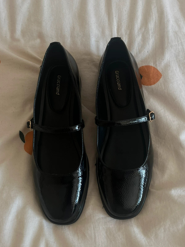 Black One strap Mary jane Inspo. Flats | Vinted