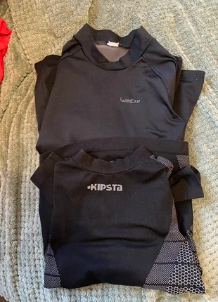 Lot de 2 tee shirts chauds, brand: Kipsta, condition: Very good, size: 10 years / 140 cm, €6.00, €7.00 includes Buyer Protection