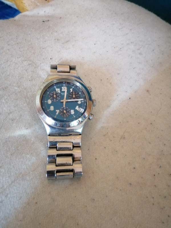 Montre cheap swatch bleu