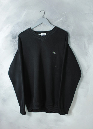 Vintage Sweater Lacoste Black Vintage 90's Retro Embroidered Logo, marque: Lacoste, état: Très bon état, taille: XXL, 20,99 €, 22,74 € Protection acheteurs incluse