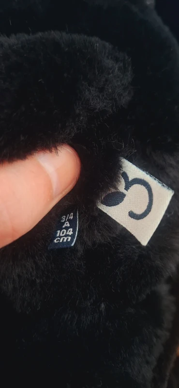 Manteau moumoute noir – Marque 3 Pommes – Taille 3/4 ans - photo numéro 5