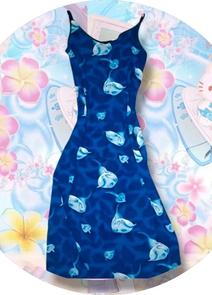 ●2000s Blue Maxi Dress | Tulip Pattern | Vintage Vibes | M/L●, brand: Vintage Dressing, condizioni: Ottime, taglia: M / IT 42 / EU 38, €25.00, €26.95 include la Protezione acquisti