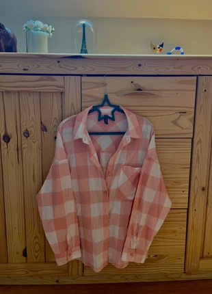 Chemise à carreaux rose et blancs, marque: H&M, état: Très bon état, taille: S / 36 / 8, 2,00 €, 2,80 € Protection acheteurs incluse