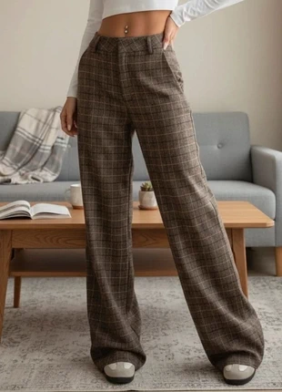 Pantalon à carreaux marron – Taille S, marque: Zelmina, état: Très bon état, taille: S / 36 / 8, 39,90 €, 42,60 € Protection acheteurs incluse