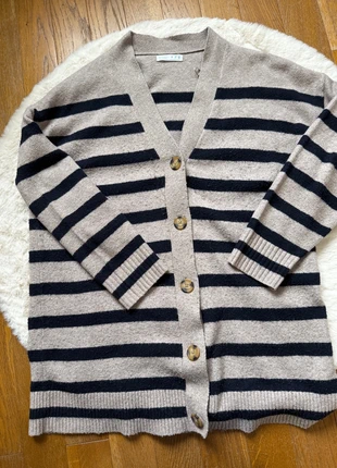 Long gilet à rayures, merk: Primark, staat: Heel goed, maat: S / 36 / 8, € 3,00, € 3,85 inclusief Kopersbescherming