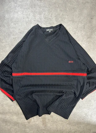 Pull à col V vintage sportwear noir XXL 90/00’ oversize, marke: Vintage Dressing, zustand: Sehr gut, größe: XXL, 15,00 €, 16,45 € inklusive Vinted-Käuferschutz