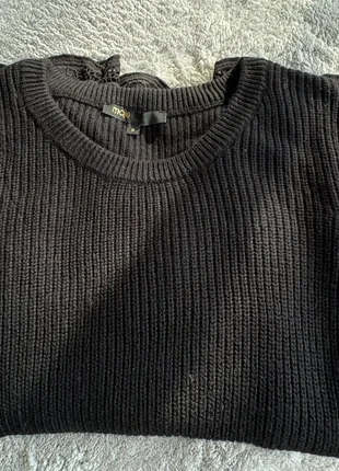 🖤 Pull Maje noir avec bas en dentelle – Taille 2, marca: Maje, estado: Muy bueno, tamaño: M / 38 / 10, 59,95 €, 63,65 € Protección al comprador incluida