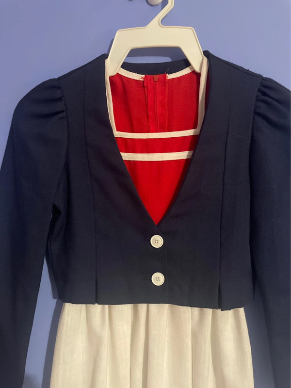 Vintage girls 2 pc sailor dress 2