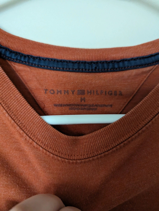 Orange Short-sleeved Tommy Hilfiger T-shirt 5