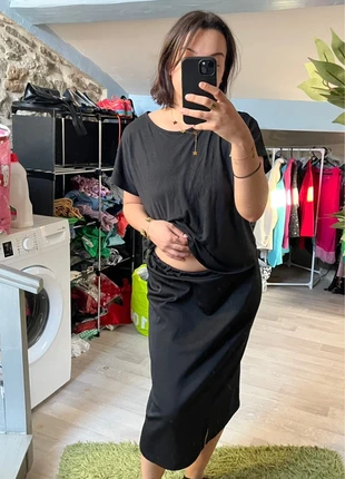 Jupe simple mi longue noir taille XL, état: Très bon état, taille: XL / 42 / 14, 5,00 €, 5,95 € Protection acheteurs (Pro) incluse