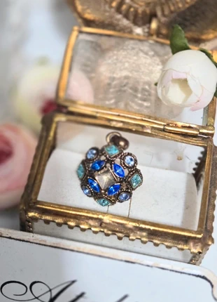 Pendentif ancien pierres bleu, brand: Vintage, condition: Very good, €10.00, €11.20 includes Buyer Protection