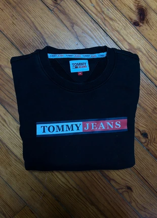Pull Tommy Hilfiger Tommy Jeans - col rond - Noir - Taille M, merk: Tommy Hilfiger, staat: Heel goed, maat: M, € 14,00, € 15,40 inclusief Kopersbescherming