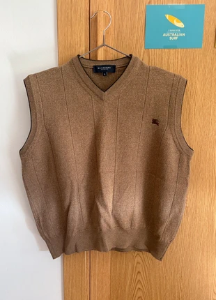 Chaleco de punto Burberry marrón talla XS, marque: Burberry, état: Très bon état, taille: XS / 34 / 6, 65,00 €, 68,95 € Protection acheteurs incluse