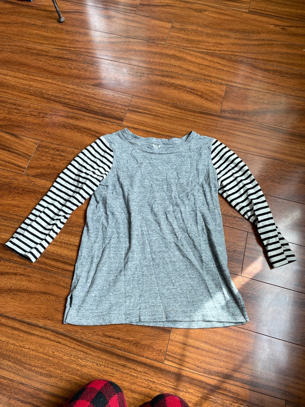 JCrew striped 3/4 sleeve top 2