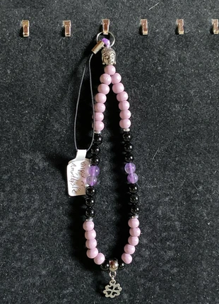 Dragonne de téléphone onyx et améthyste, marke: Fait Main, zustand: Neu, 9,00 €, 10,15 € inklusive Vinted-Käuferschutz