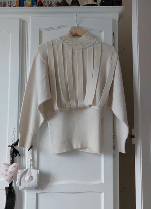 Pull écru manches chauve-souris vintage SM tbe, brand: timwear, condition: Very good, size: S / 36 / 8, €22.00, €23.80 includes Buyer Protection