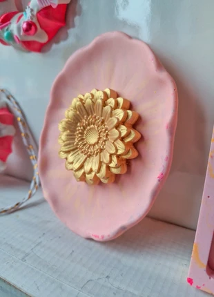 Nieuw! Muurdecoratie bloem goud peach, merk: wandpareltjes.van.marjo, staat: Als nieuw, € 8,95, € 10,10 inclusief Kopersbescherming Pro