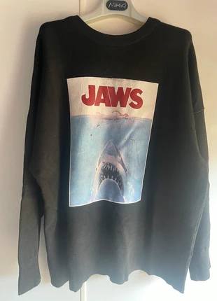 Maglia oversize nera Jaws Unisex, brand: JAWS, condizioni: Buone, taglia: S / IT 40 / EU 36, €12.00, €13.30 include la Protezione acquisti