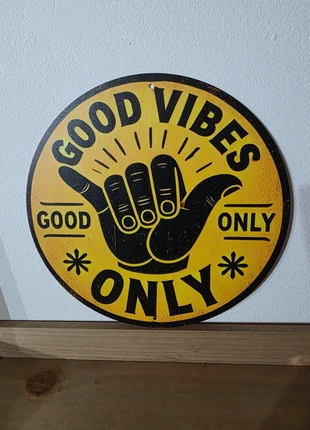 Plaque métal good vibes, brand: Good Vibes, condition: New without tags, €7.99, €9.09 includes Buyer Protection