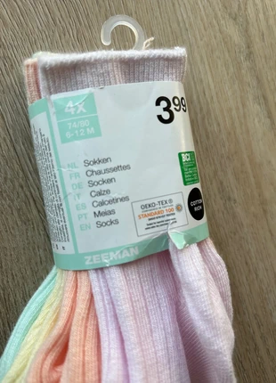 Sokken nieuw maat 74/80, marca: Zeeman, estado: Novo com etiquetas, tamanho: 16-18, €1.75, €2.54 inclui Proteção do Comprador
