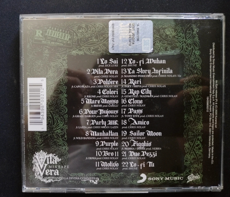 CD tedua autografato vita vera mixtape versione verde rarissimo
