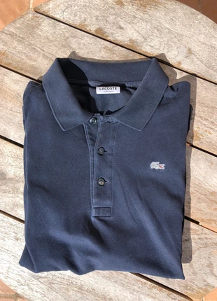 Polo Lacoste bleu marine taille L, merk: Lacoste, staat: Heel goed, maat: L, € 27,00, € 29,05 inclusief Kopersbescherming