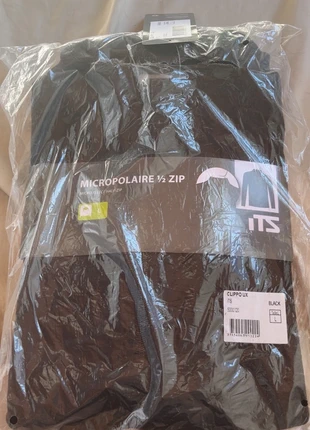 Micropolaire 1/2 ZIP noir, marca: Intersport, estado: Nuevo con etiquetas, tamaño: L, 5,00 €, 5,95 € Protección al comprador incluida