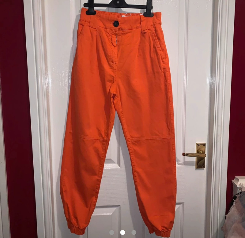 Neon cheap orange trousers