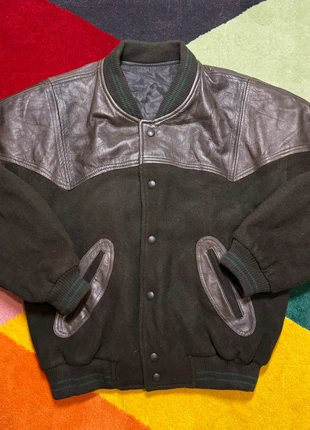 Barocco Varsity Jacket - Cuir et Laine - Taille L/50, brand: Vintage Dressing, condition: Very good, size: L, €55.00, €58.45 includes Buyer Protection