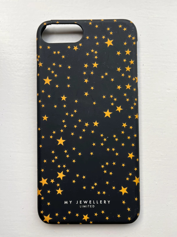 Zwart Iphone 7+ hoesje met sterren van My -