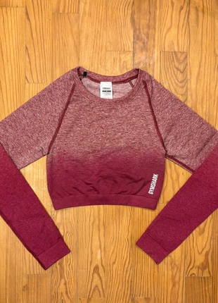 Haut de sport Crop-Top manches longues | Gymshark | Femme | T XS / 34 | Très bon état, marke: Gymshark, zustand: Sehr gut, größe: XS / 34 / 6, 10,00 €, 11,20 € inklusive Vinted-Käuferschutz