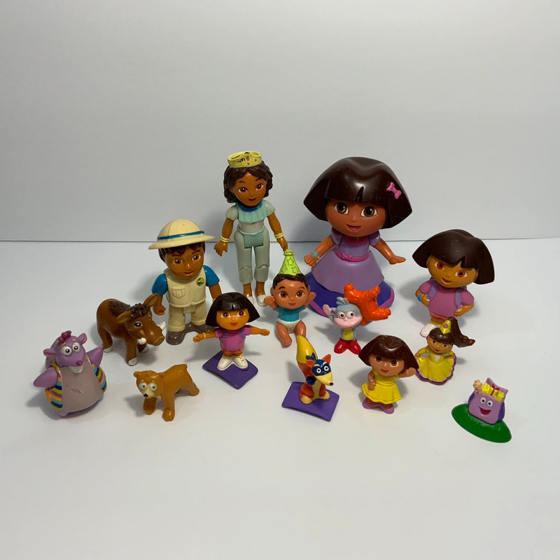 Dora The Explorer Lot of 14 Figures Family & Friends Diego Boots Map ...