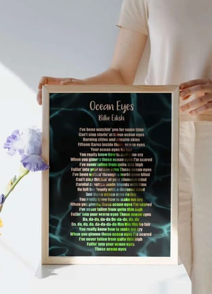 Affiche ocean eyes Billie eilish, marca: Billie Eilish, estado: Muito bom, €10.00, €11.20 inclui Proteção do Comprador