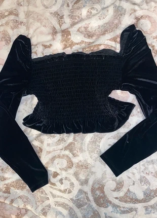 Romantic velvet top, marca: COQUETTE, estado: Novo sem etiquetas, tamanho: XS / 34 / 6, €10.00, €11.20 inclui Proteção do Comprador