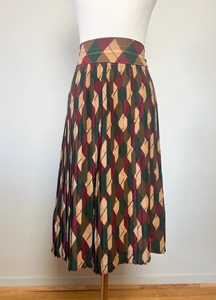 Jupe Ted Lapidus Couture Vintage 70s - 100% Soie Plissée - Foulard/Ceinture - T. 42 FR, brand: Ted Lapidus, condition: Very good, size: XL / 42 / 14, €149.00, €157.15 includes Buyer Protection Pro