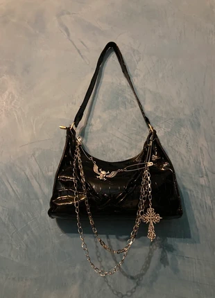 Borsetta y2k goth con catene, marque: y2kbags, état: Neuf sans étiquette, 23,50 €, 25,38 € Protection acheteurs incluse