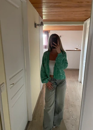 Veste en tricot verte, marque: C&A, état: Neuf sans étiquette, taille: M / 38 / 10, 7,00 €, 8,05 € Protection acheteurs incluse