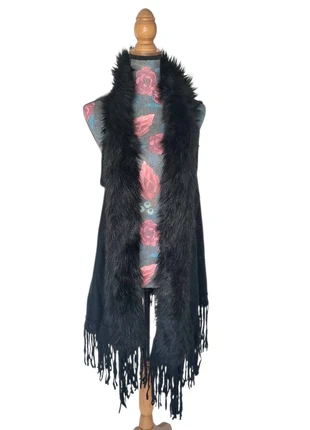 Gilet long à franges XL, marke: Vintage Dressing, zustand: Gut, größe: XL / 42 / 14, 2,00 €, 2,80 € beinhaltet Vinted-Käuferschutz Pro