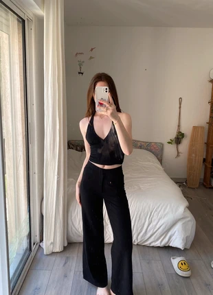 pantalon à fentes vintage, marque: Vintage, état: Très bon état, taille: XS / 34 / 6, 15,00 €, 16,45 € Protection acheteurs incluse