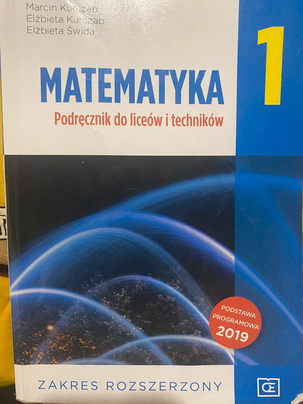 Matematyka Podręcznik Do Liceów I Techników Klasa 1 Matematyka 1 podręcznik do liceów i techników poziom rozszerzony wsio