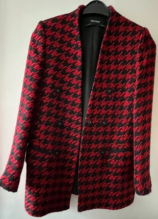 Magnifique Veste blazer tailleur Zara T. M tweed pied de poule, marca: Zara, estado: Muito bom, tamanho: M / 38 / 10, €15.00, €16.45 inclui Proteção do Comprador