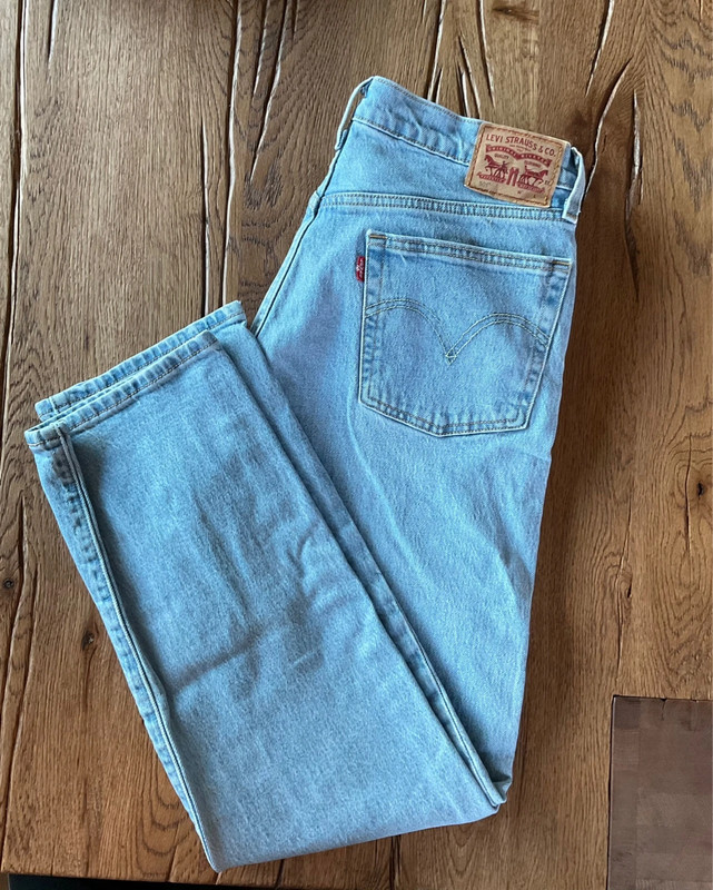 Levi's® 501® CROP - Straight leg jeans - light blue denim/light-blue denim  