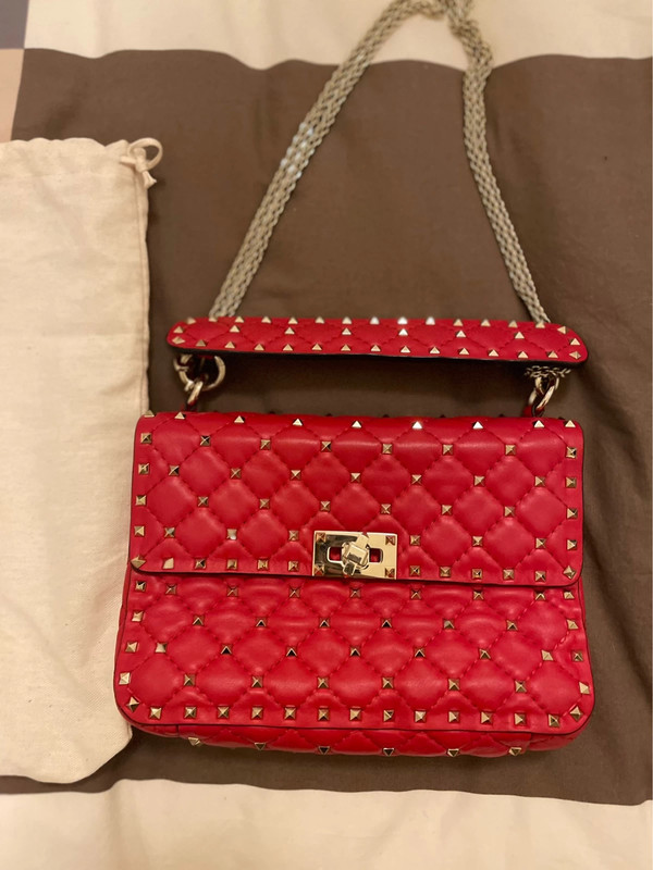 Valentino rockstud store bag red