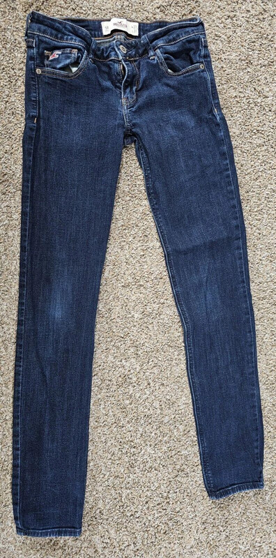 Hollister Jeans Womens Size 5r 27x31 Dark Wash Blue Stretch Vinted