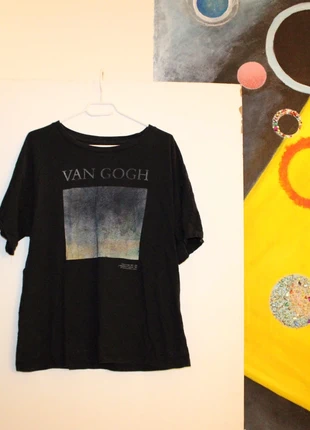 Lots de 3 tshirt jersey, noir a motif, treillis kaki, noir uni, taille S/M, condizioni: Discrete, taglia: S / IT 40 / EU 36, €2.00, €2.80 include la Protezione acquisti