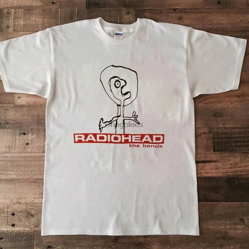 Vintage Radiohead  the bends t shirt, white radiohead shirt