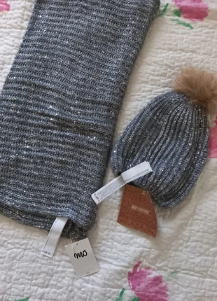 Conjunto de Gorro e Cachecol Modalfa, marca: Modalfa, estado: Novo com etiquetas, tamanho: Tamanho único, €7.00, €8.05 inclui Proteção do Comprador