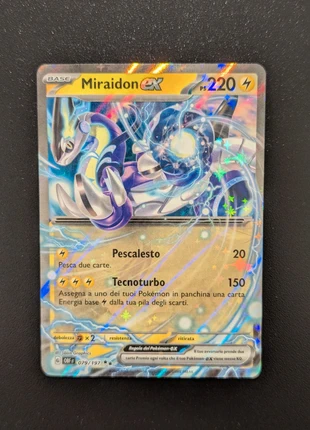 Miraidon ex 079/197 Holo – Pokémon Ossidiana Infuocata ITA Mint - Carta rara, brand: Pokémon, condizioni: Nuovo senza cartellino, €8.00, €9.10 include la Protezione acquisti