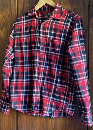 👔 Camisa de Cuadros Roja y Negra, marque: Primark, état: Très bon état, taille: M, 5,00 €, 5,95 € Protection acheteurs incluse